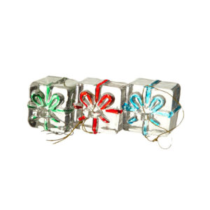 Glass Present Tree Dec Large