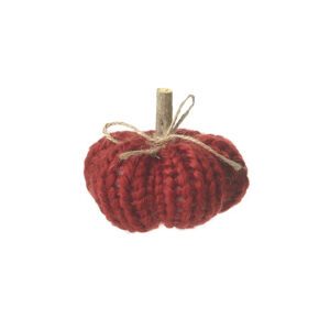 Red Mini Knit Pumpkin