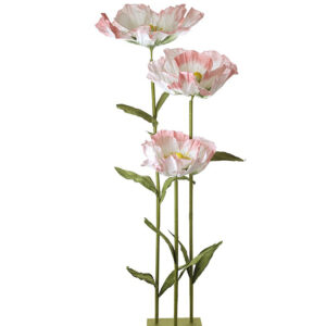 White Pink Peony On Stand