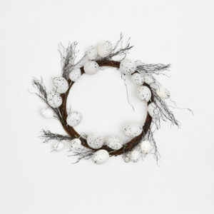 White Egg Wreath